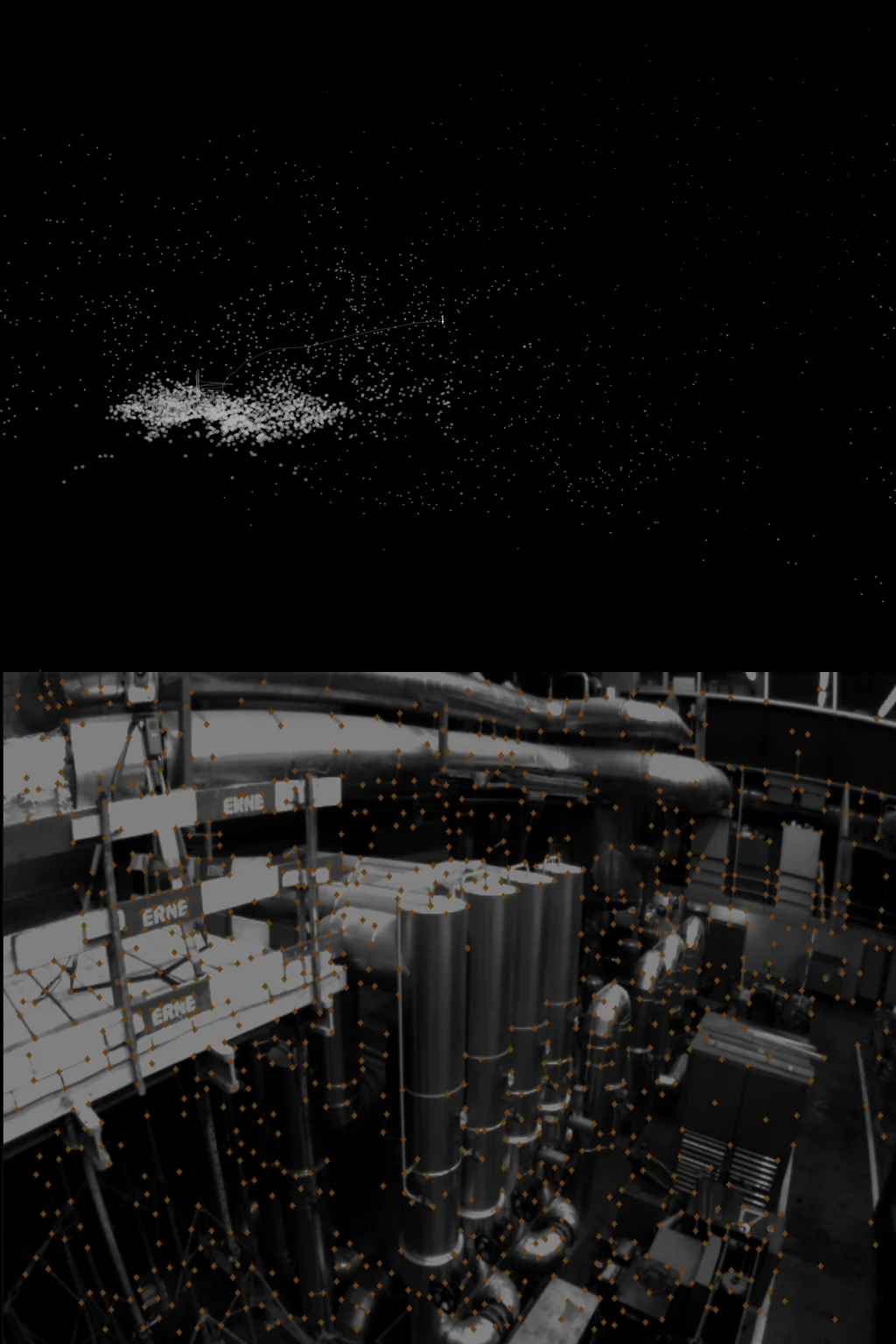 Position — visual-inertial SLAM trajectory visualization